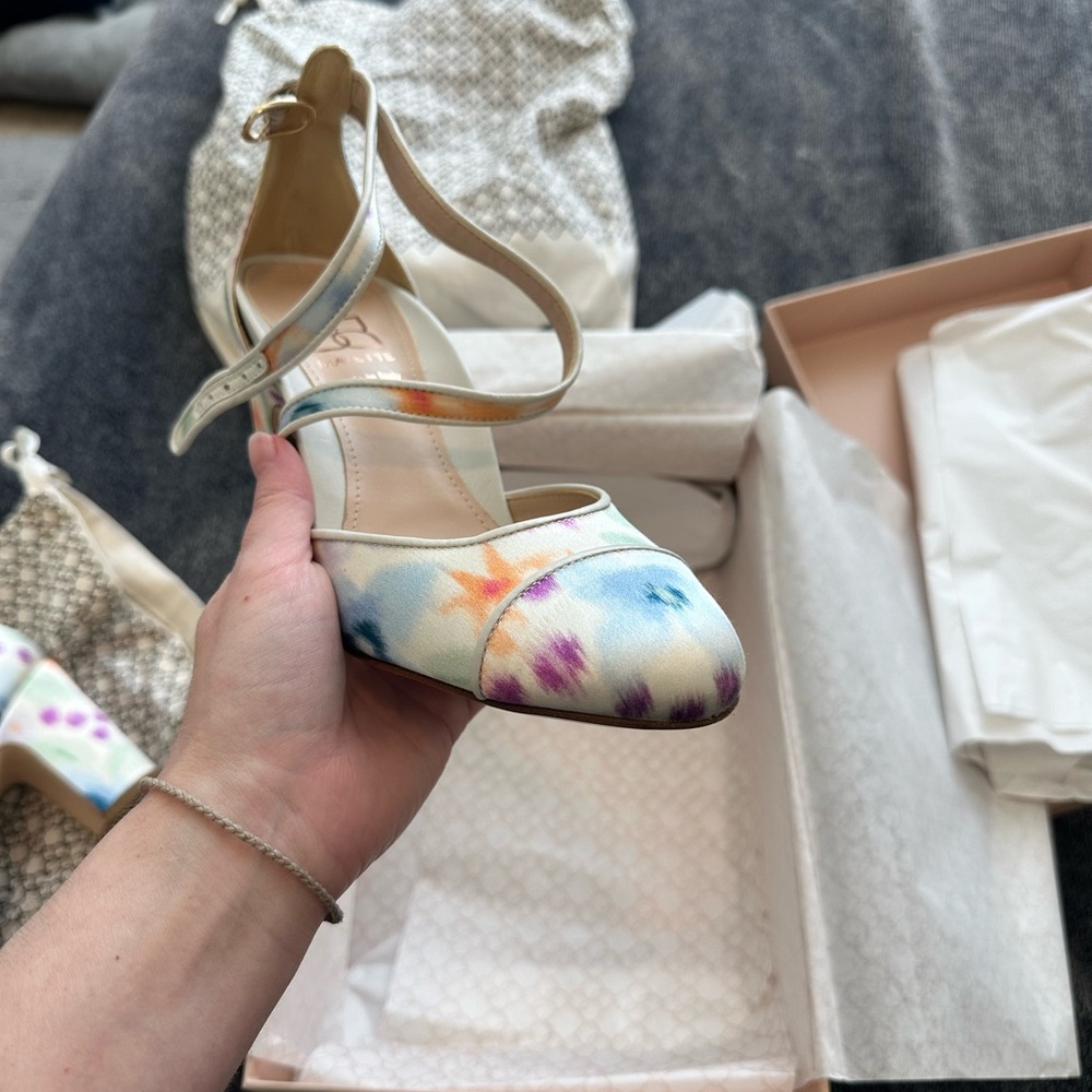 Classy Multicolor Women's Heels - Picture 7 of 12